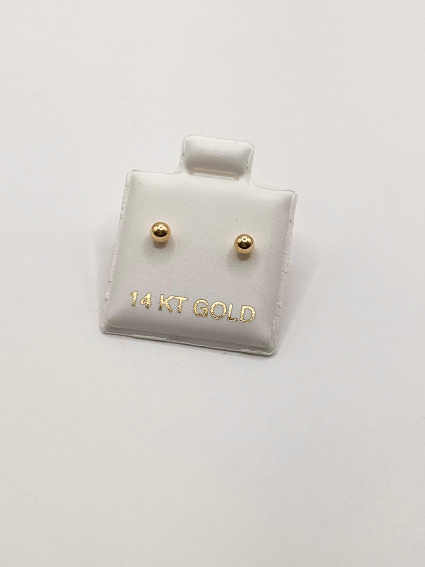 Dormilonas earrings 3mm 14k