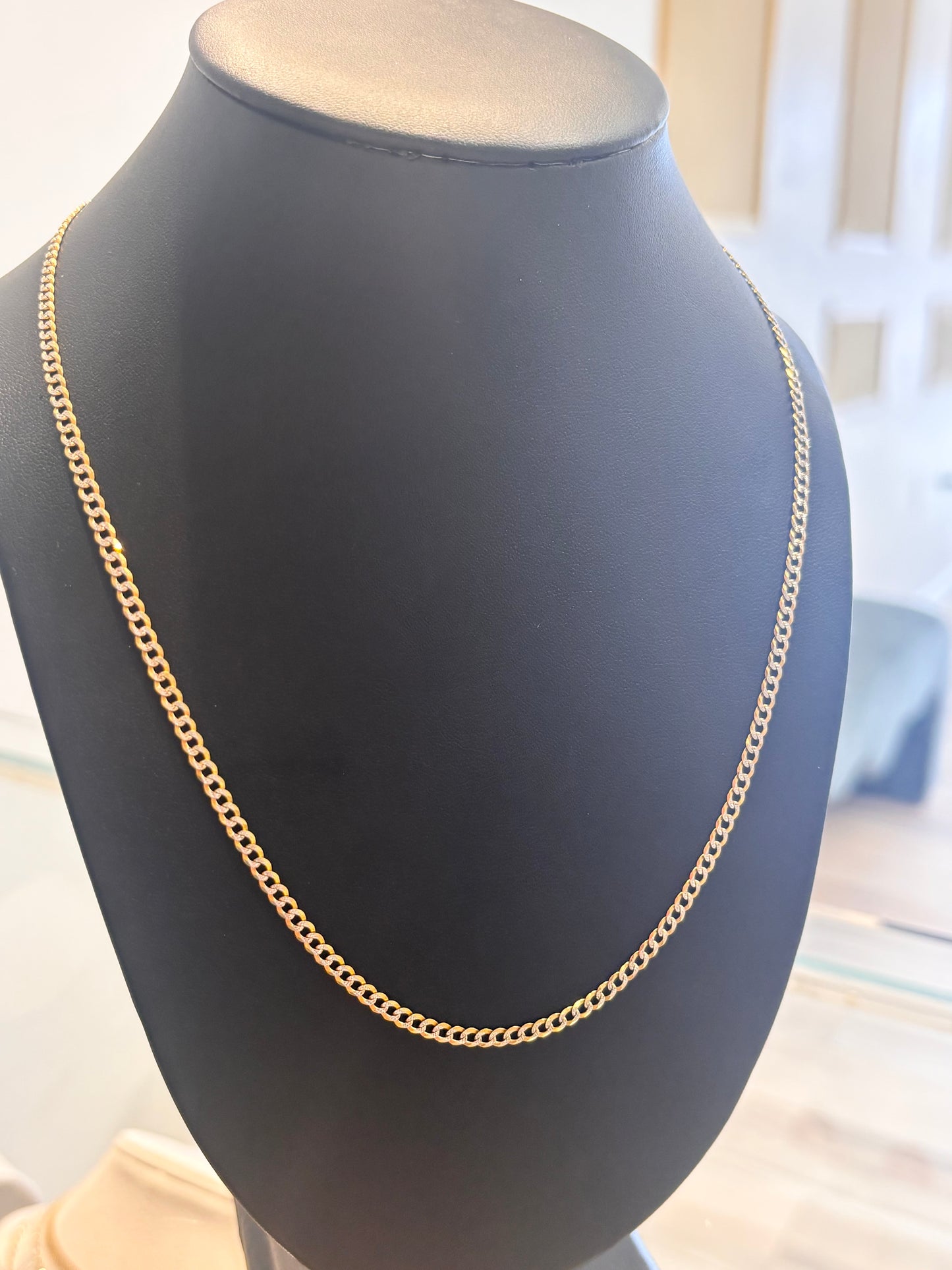 Diamond cut Cuban chain 14k