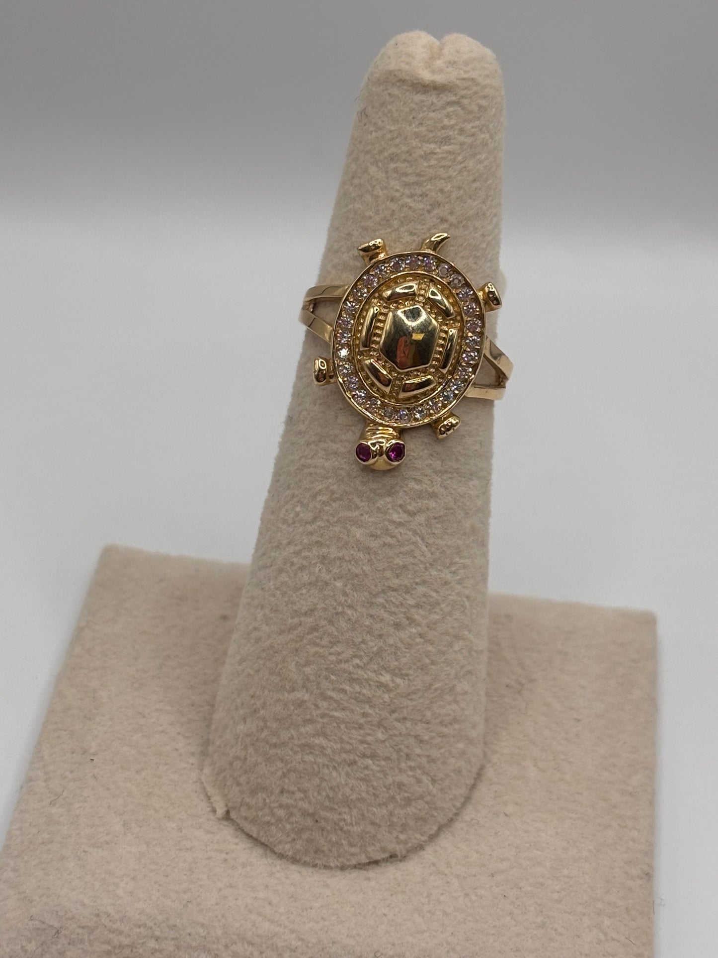 Woman Tortutle ring 14k