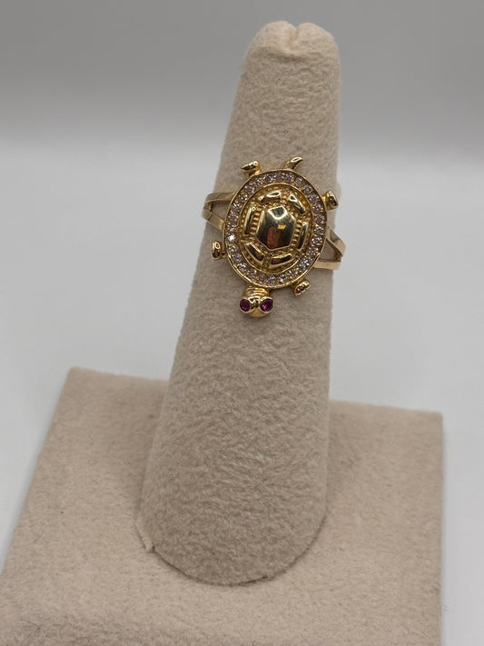 Woman Tortutle ring 14k