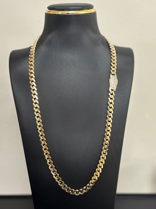 10k Mónaco necklace 7.6mm