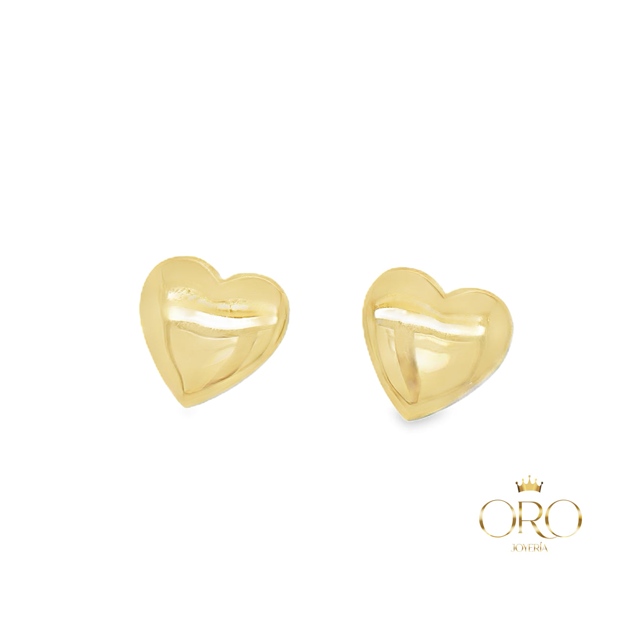 Puff heart earrings