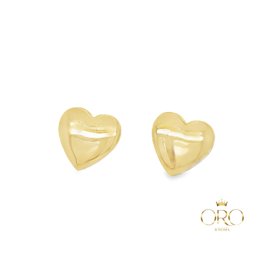 Puff heart earrings