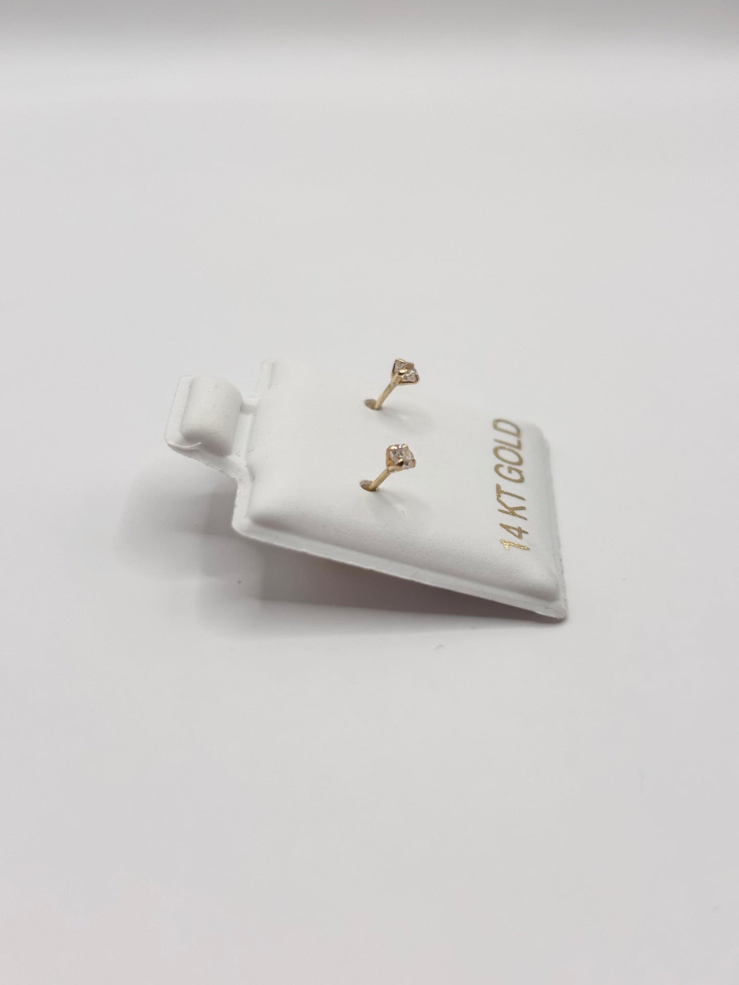 Zirconia earrings 14k