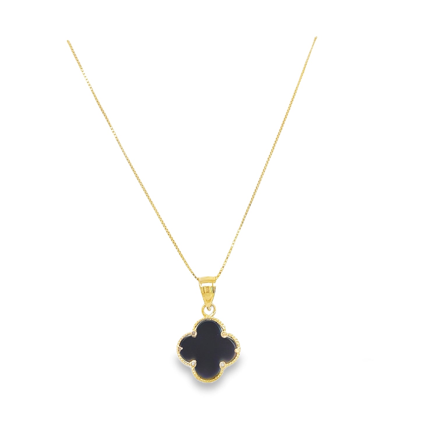 Flower charms with chain 14k 18”