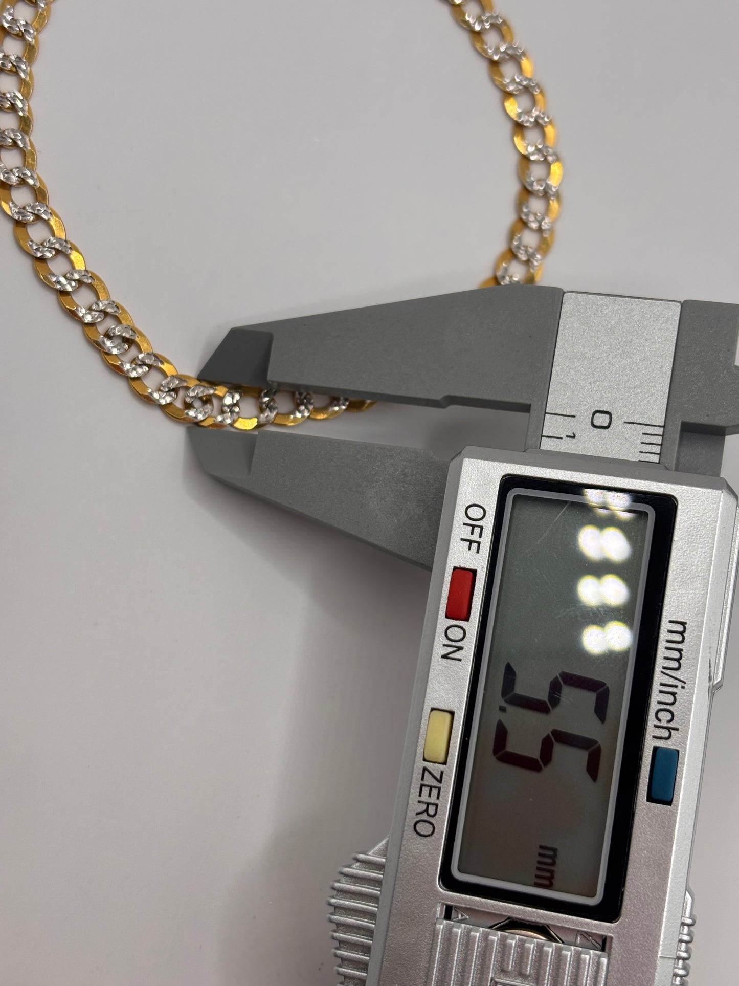 Bracelet Cubana diamond cut 14k