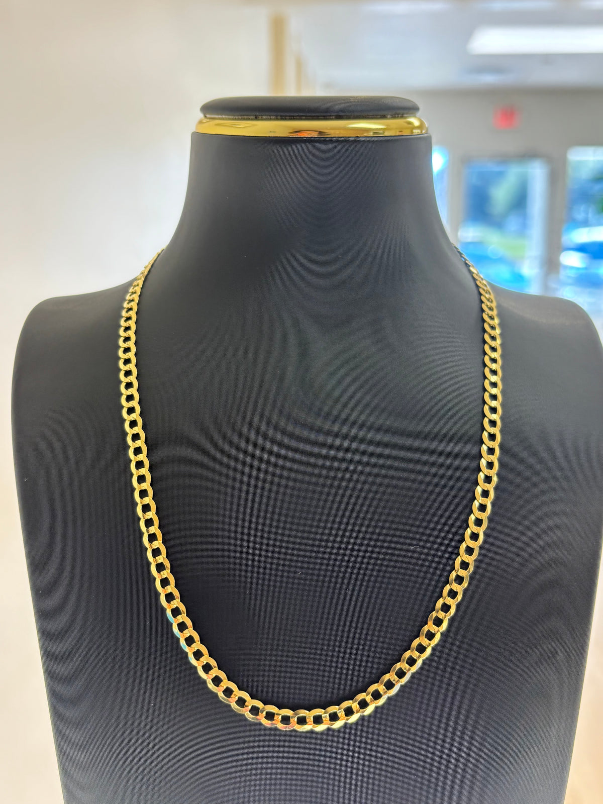 14k solid curb chain