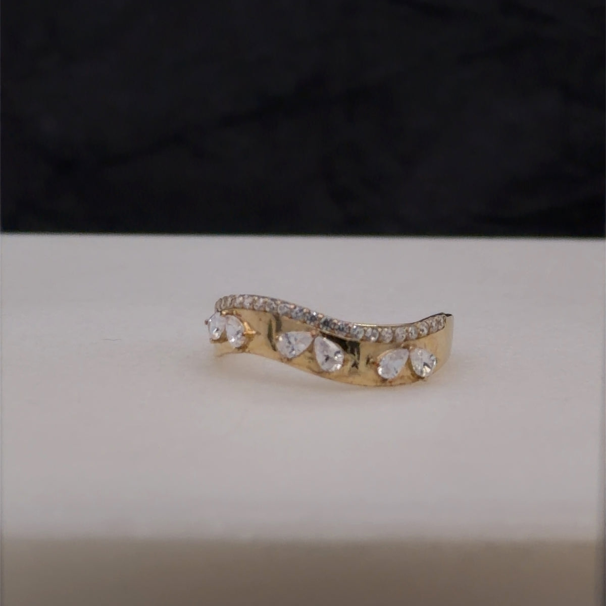 10k zirconia anillo