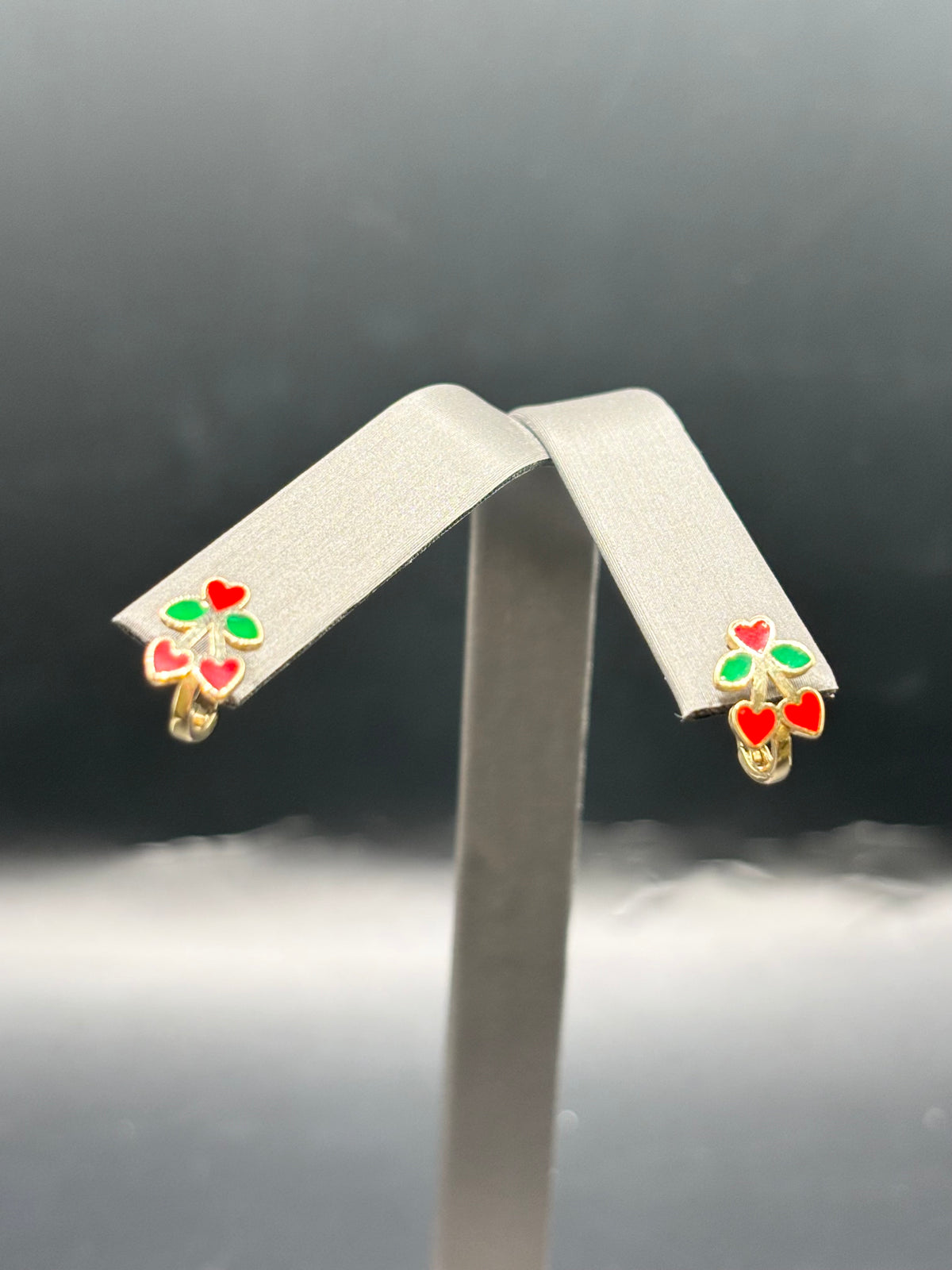 14k cherry earrings