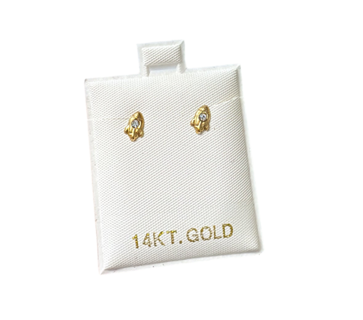 Rocket earrings 14k