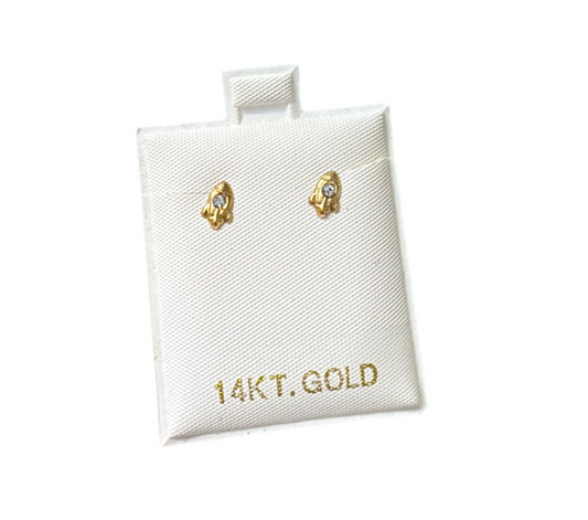 Rocket earrings 14k