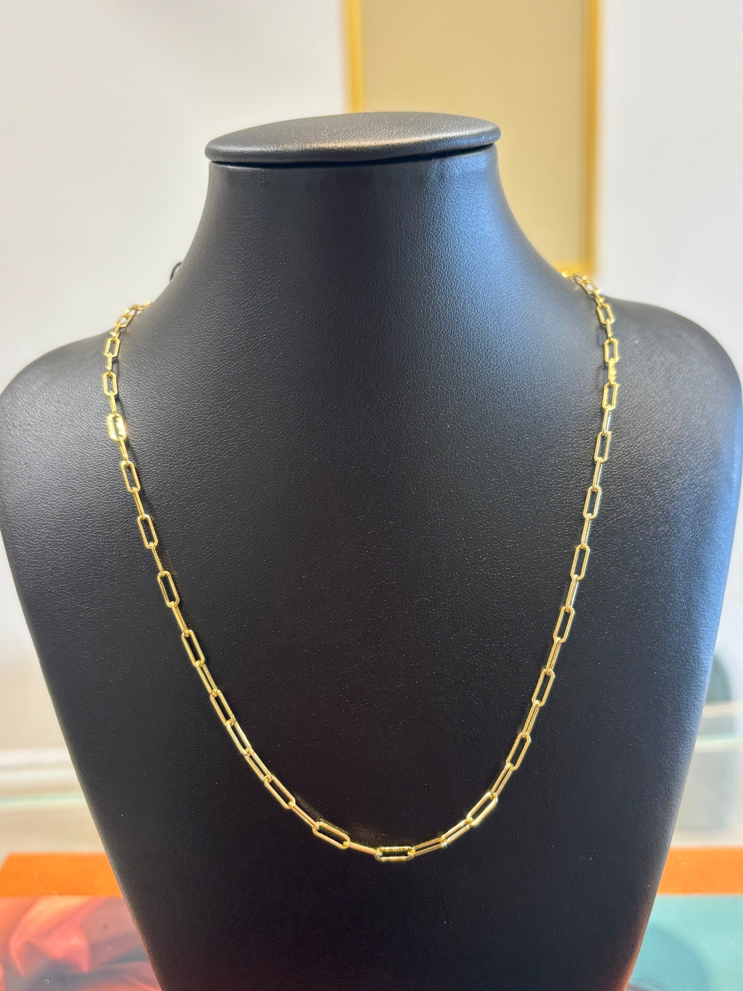 14k papper clip  chain