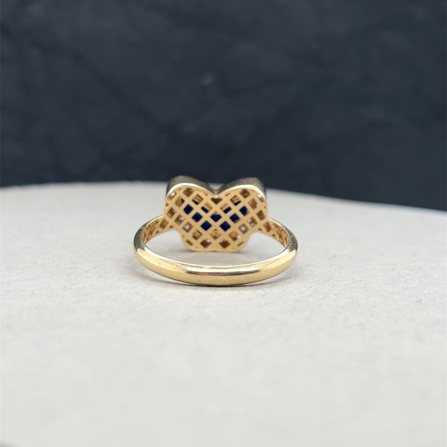 Woman Butterfly Ring 14k