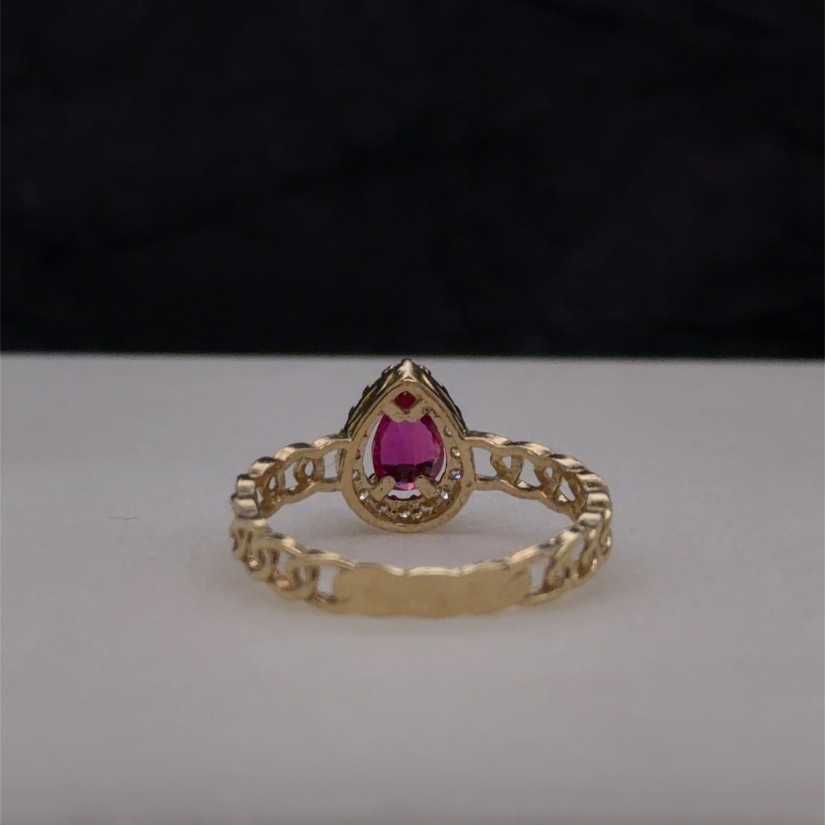 10k anillo cz