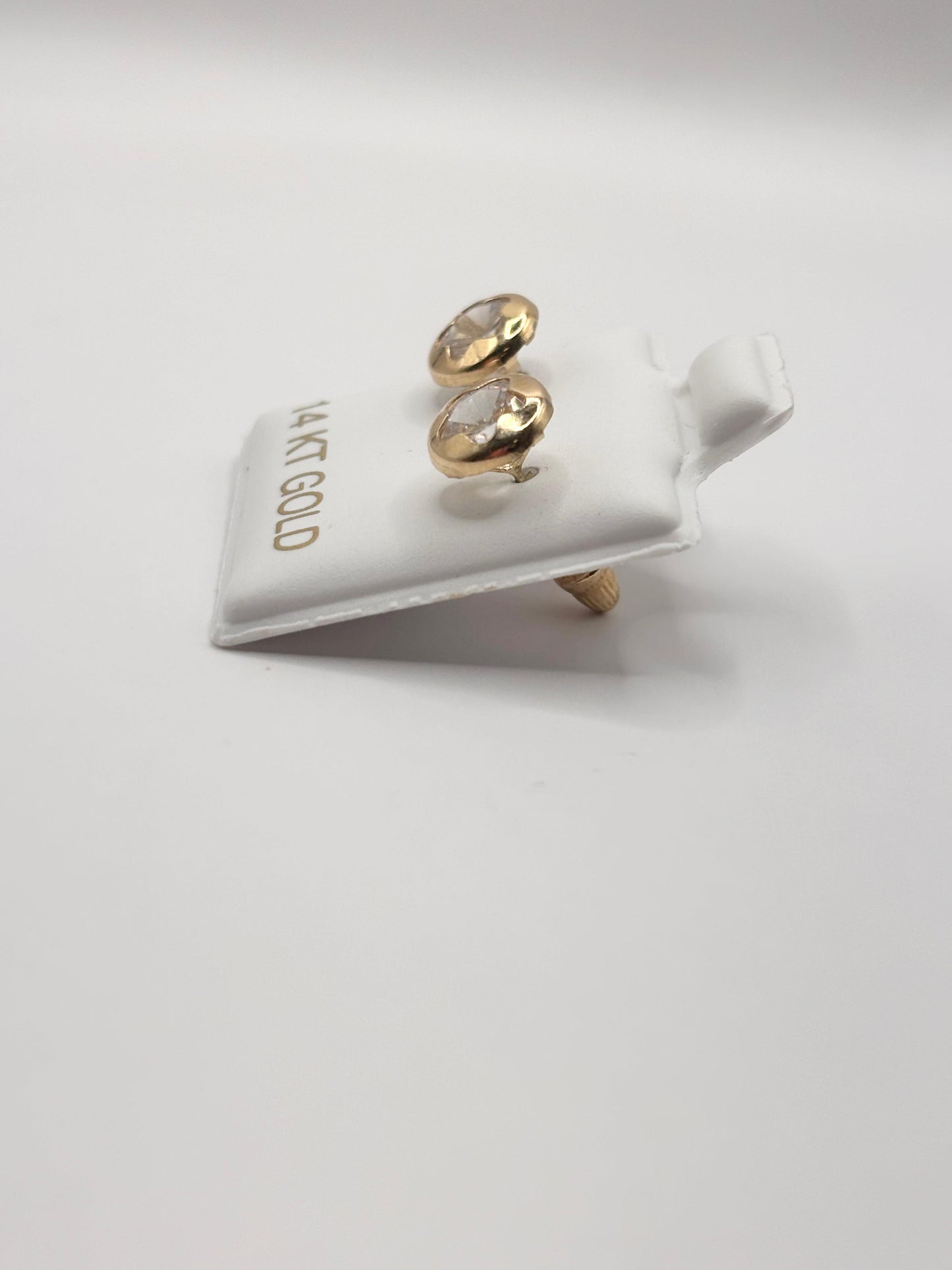 (Copia) Zirconia earrings 14k