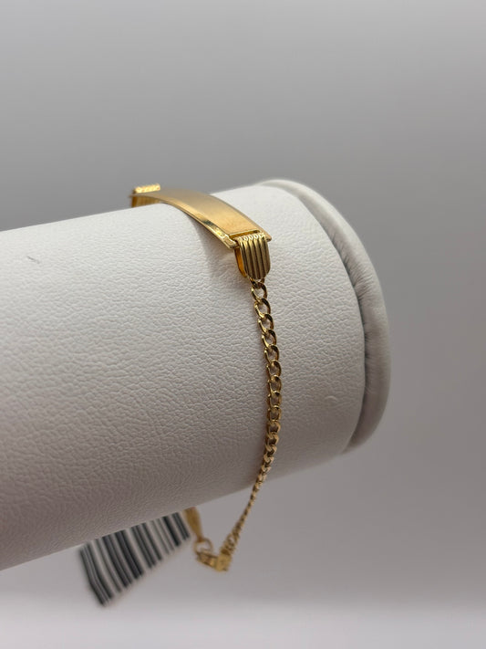 Baby ID cuban link 14k