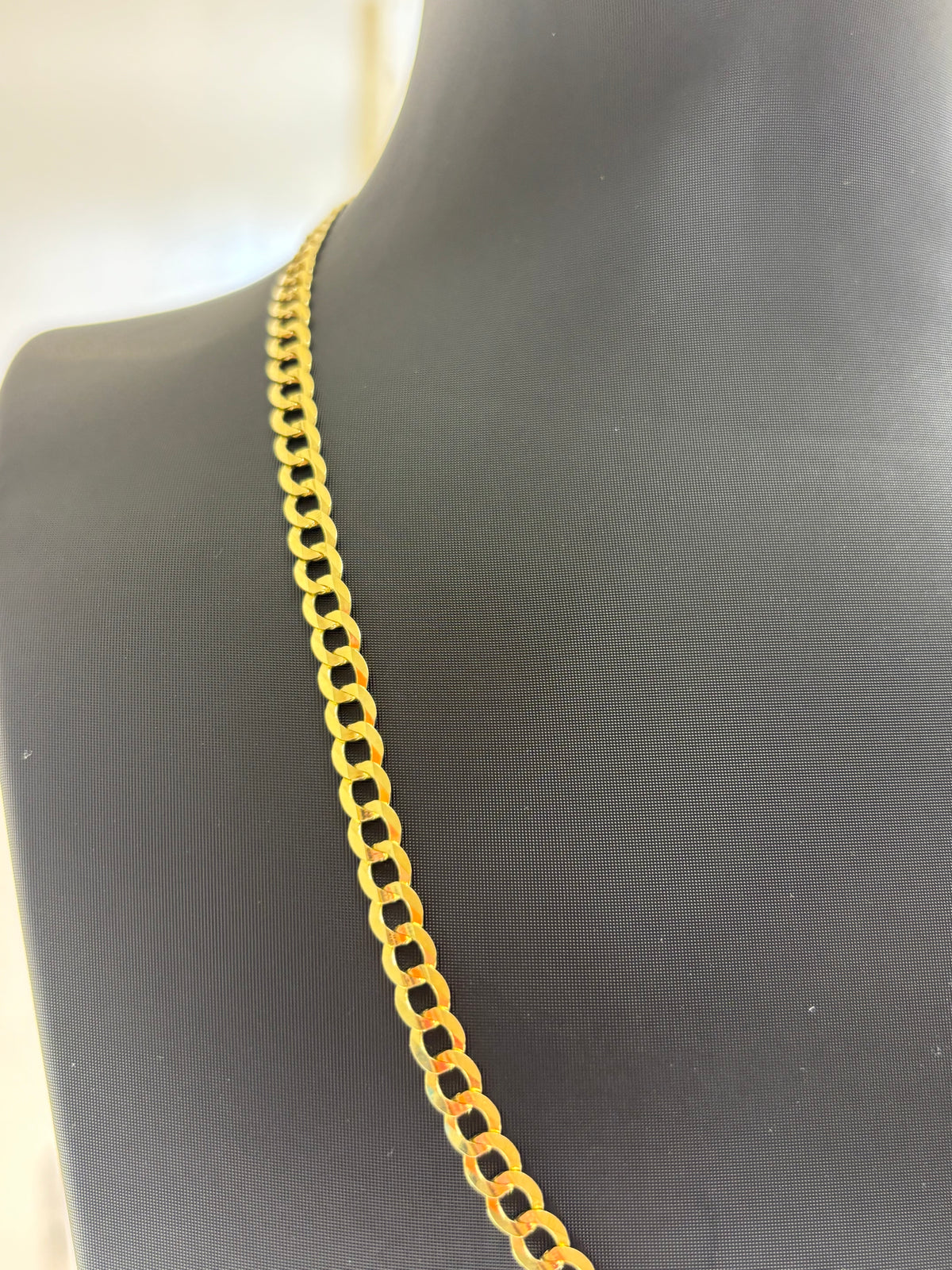 14k solid curb chain