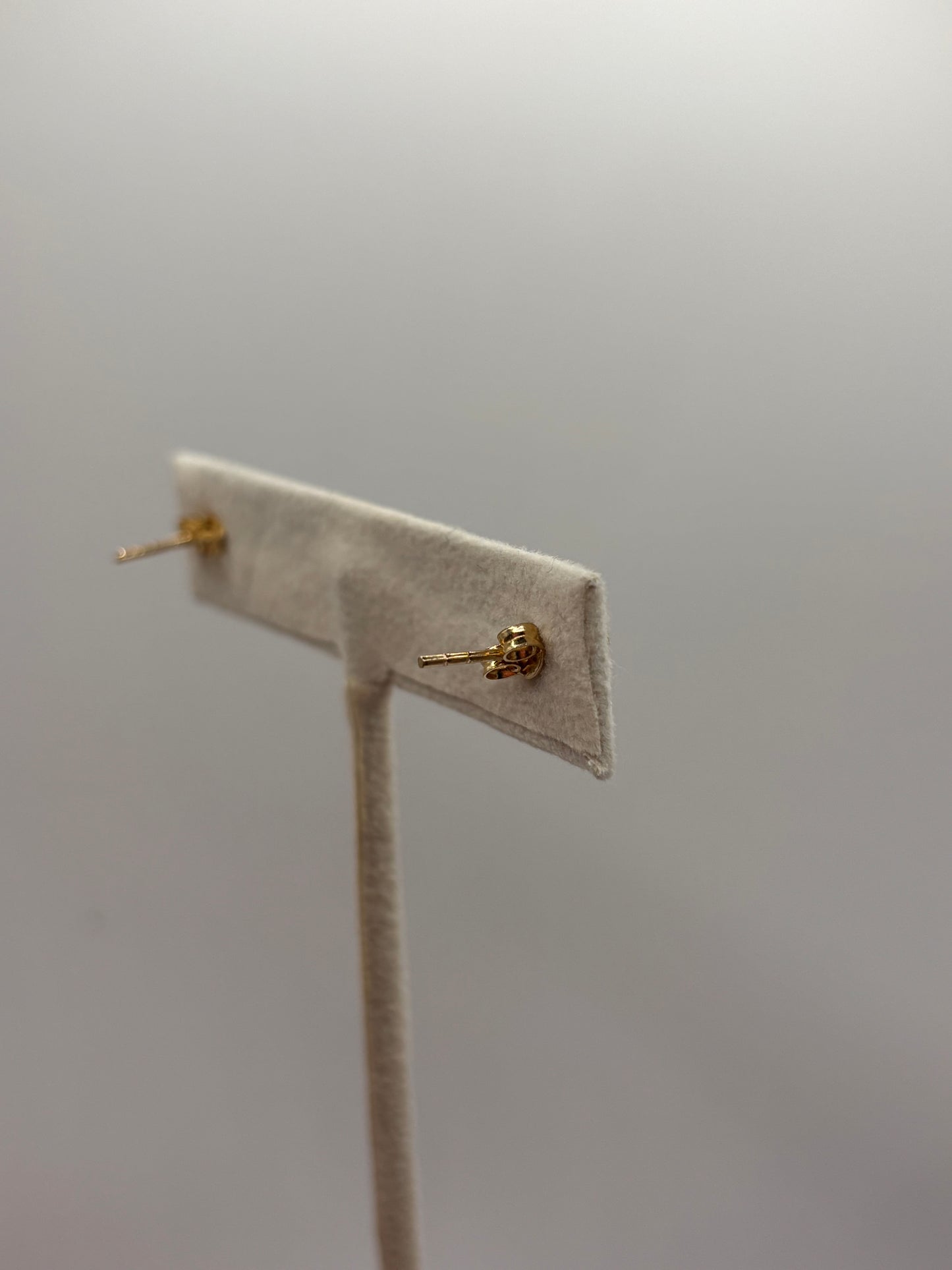 Half ball earrings 14k