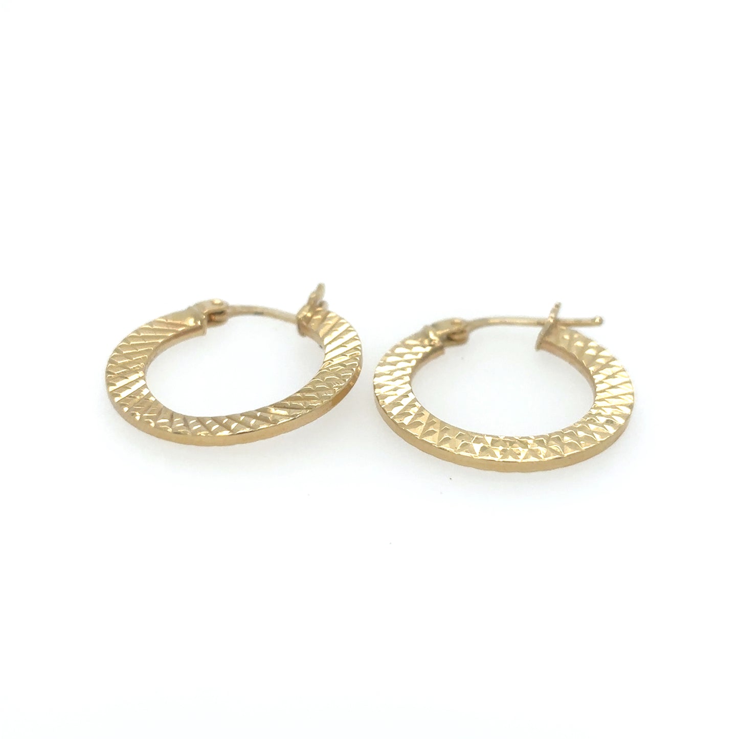 Medium size hoops 14k