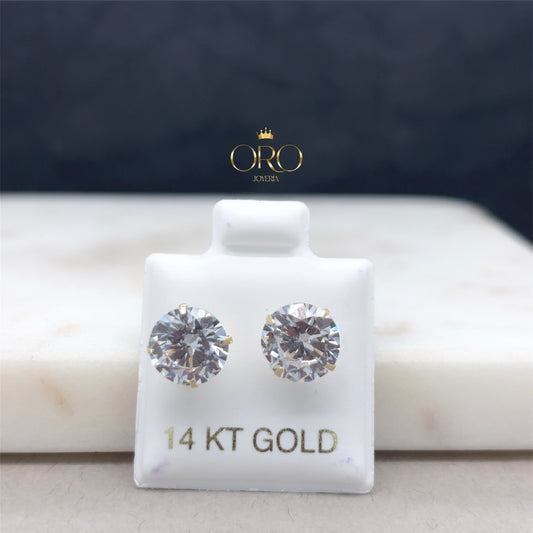 14k zirconia earrings