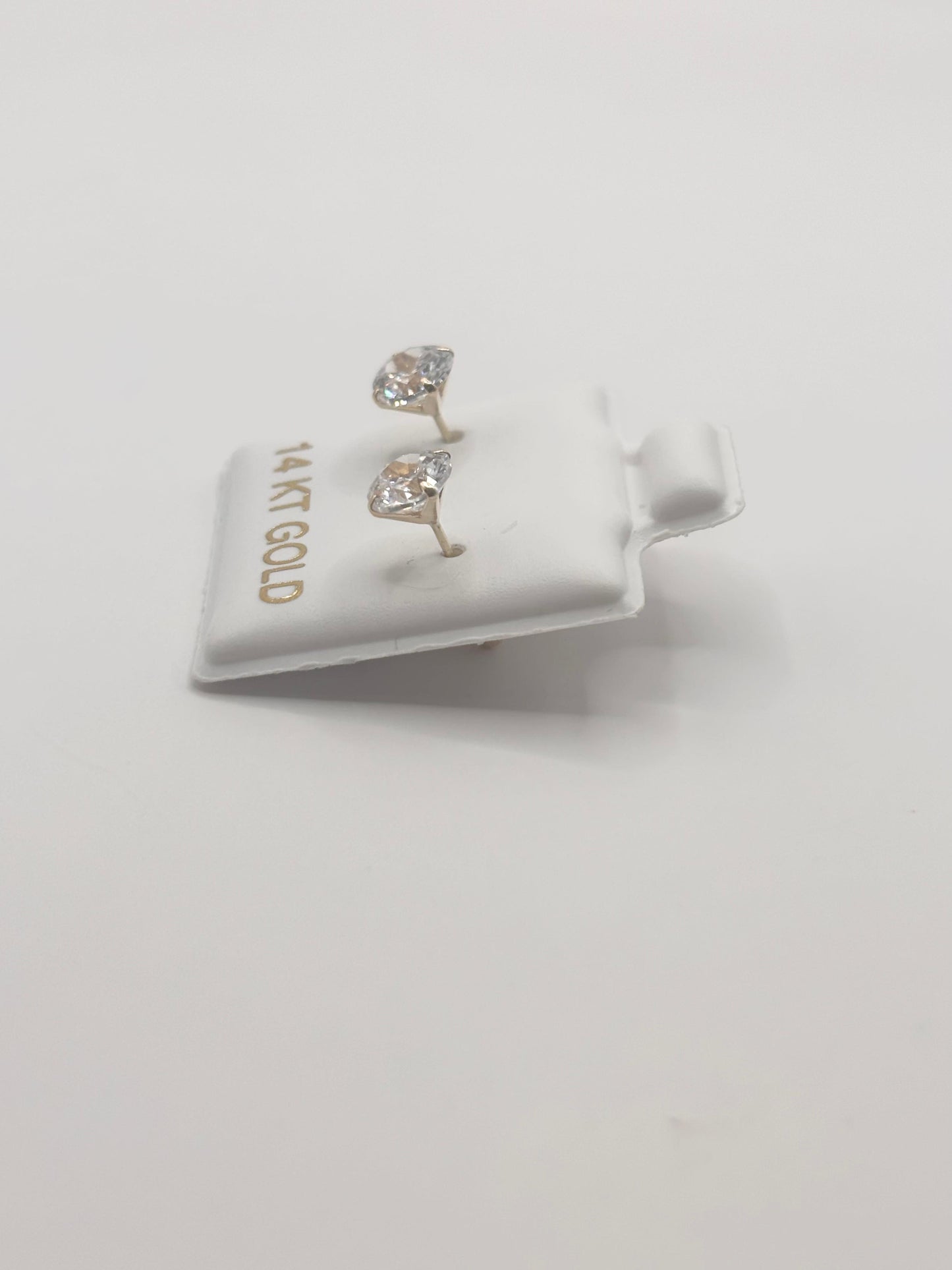 Zirconia earrings 14k