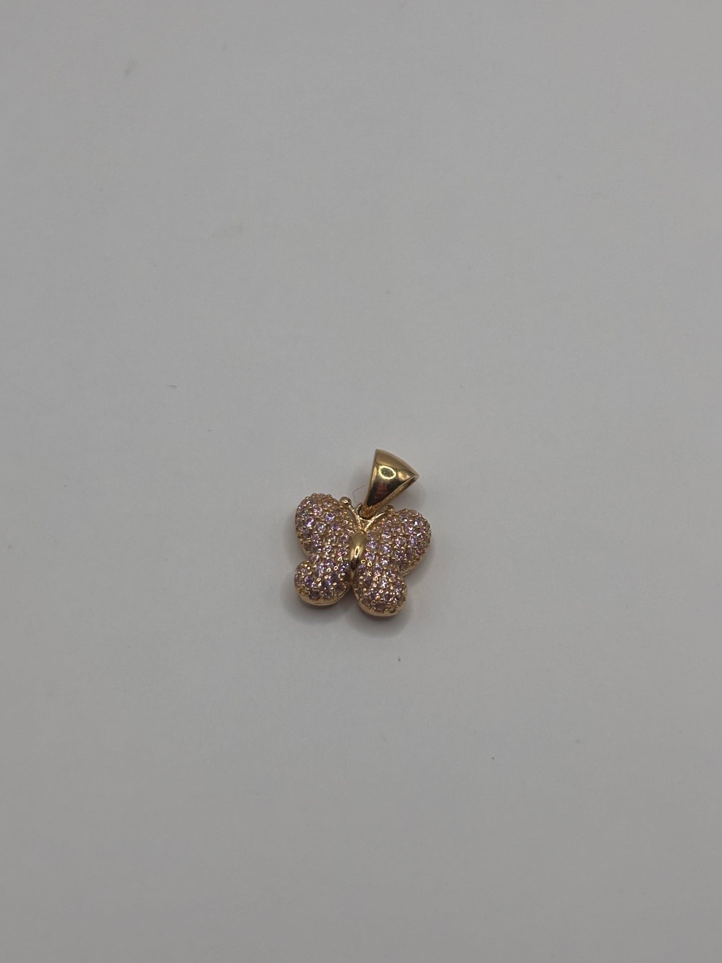 Butterfly pendant 14k