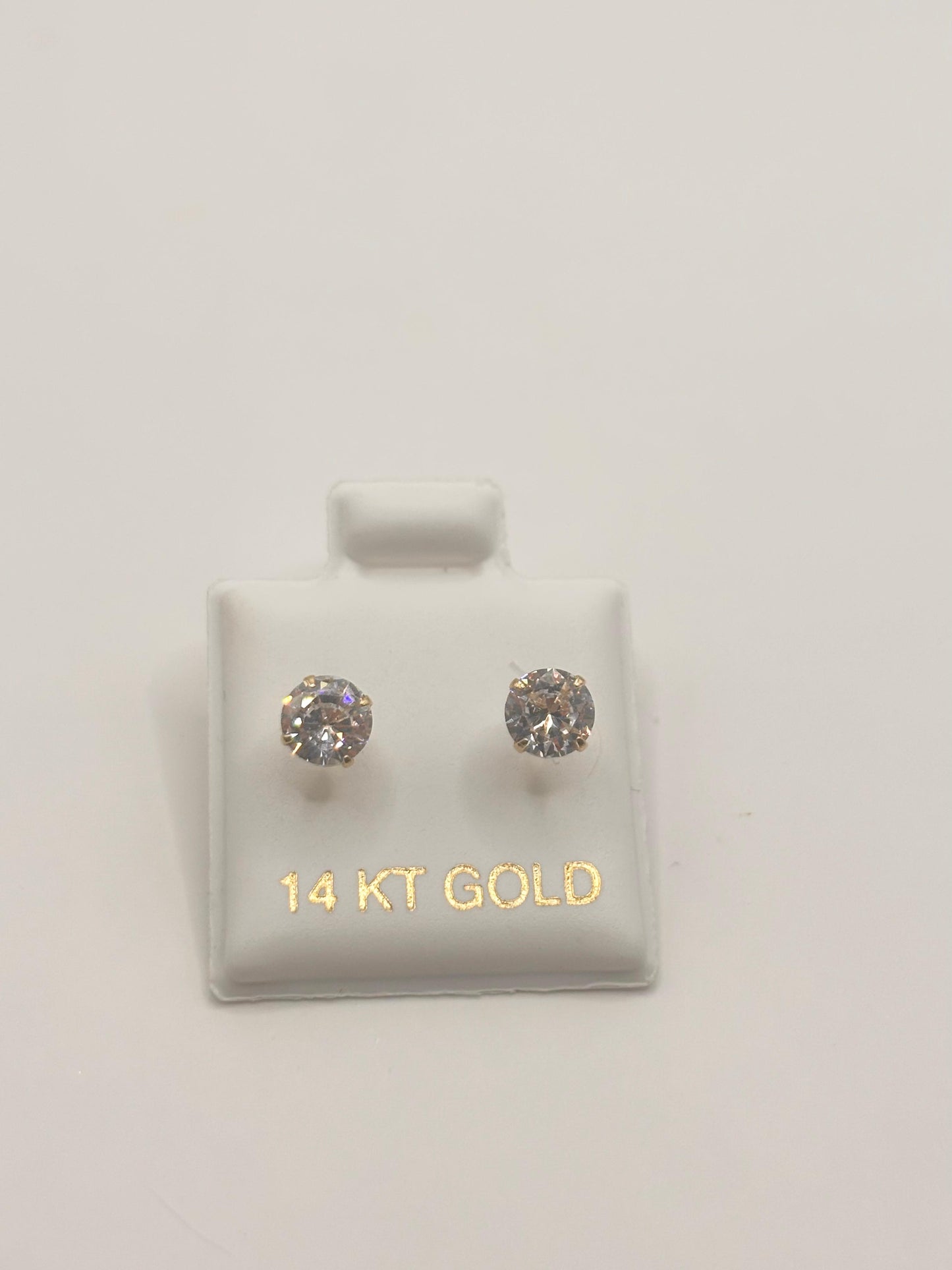 Zirconia earrings 14k
