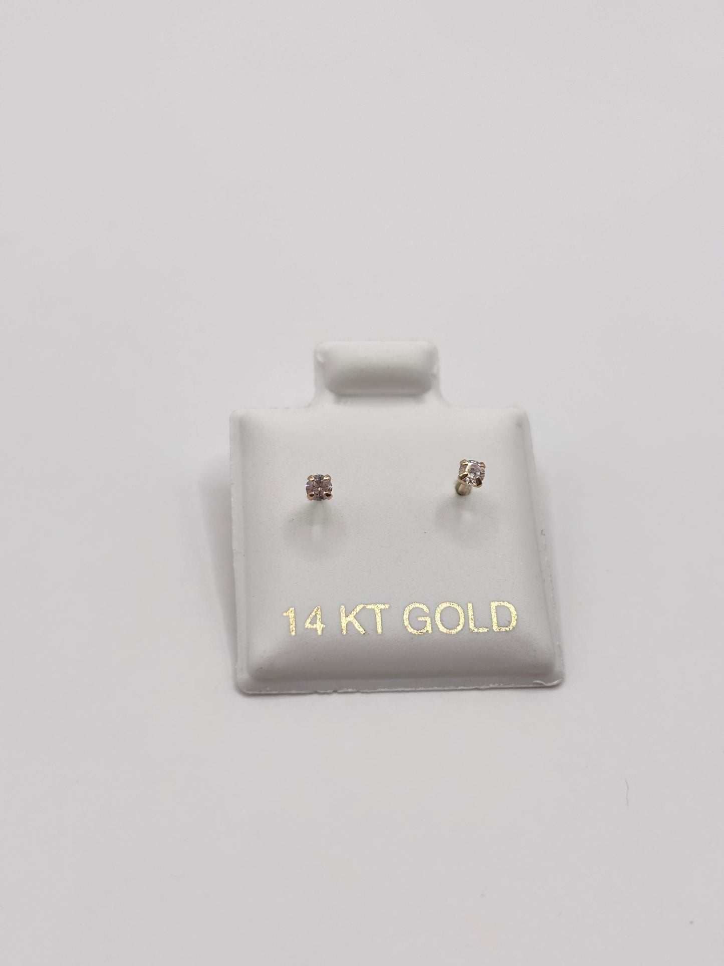 Zirconia earrings 14k