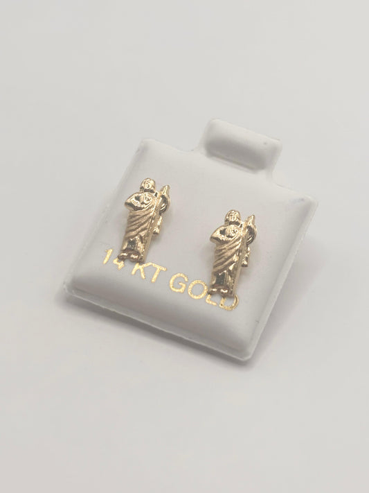 San juditas earrings 14k