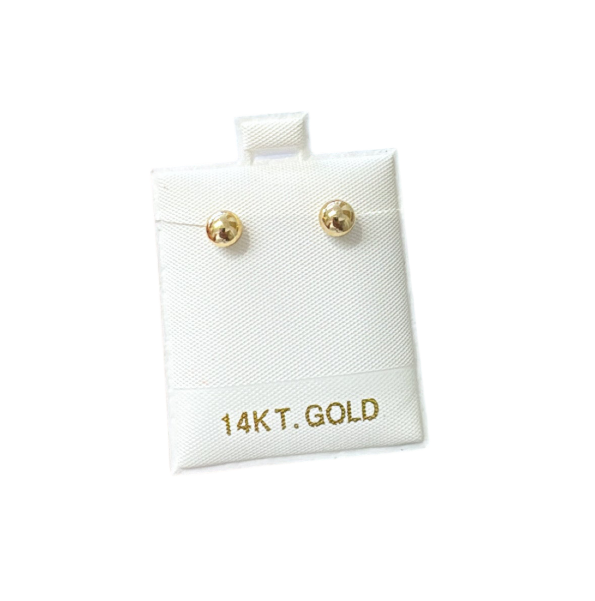 Balls earrings 14k