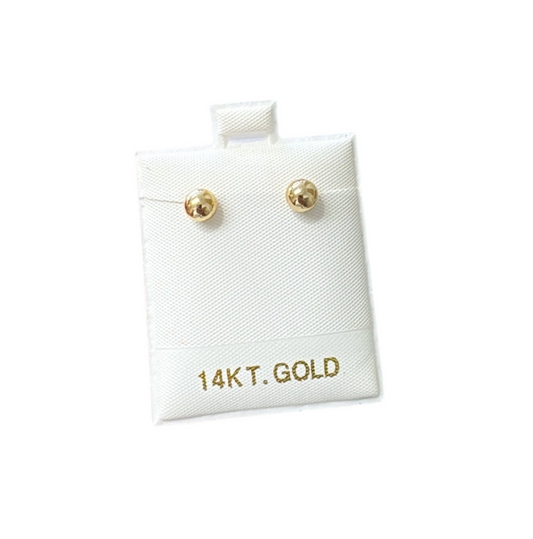 Balls earrings 14k