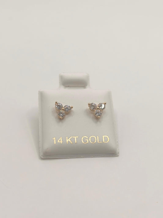 Zirconia earrings 14k