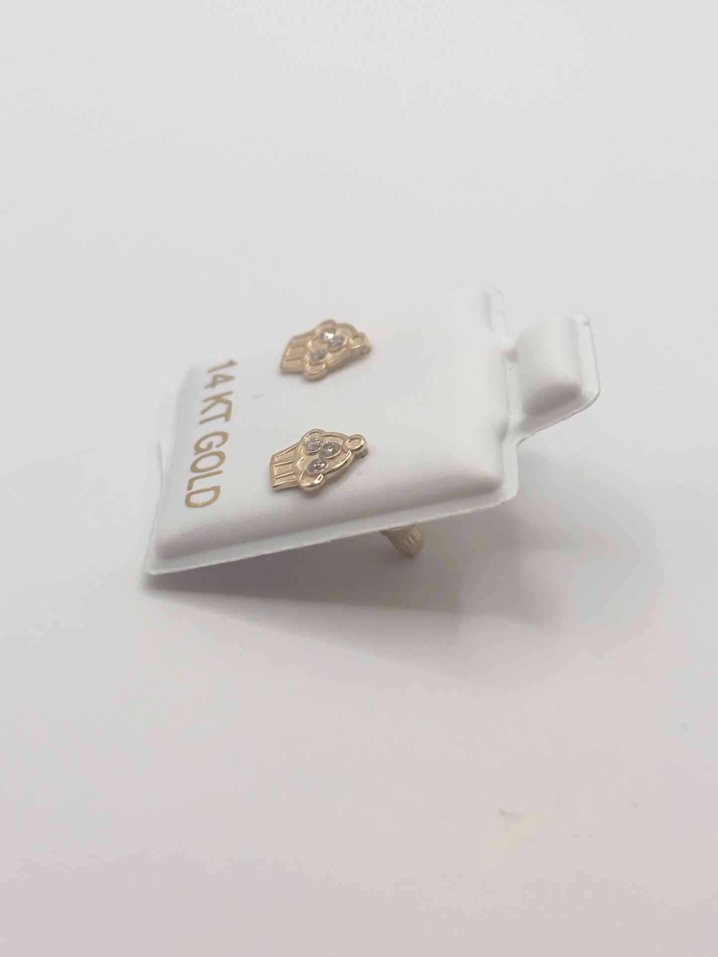 Cup cake earrings 14k