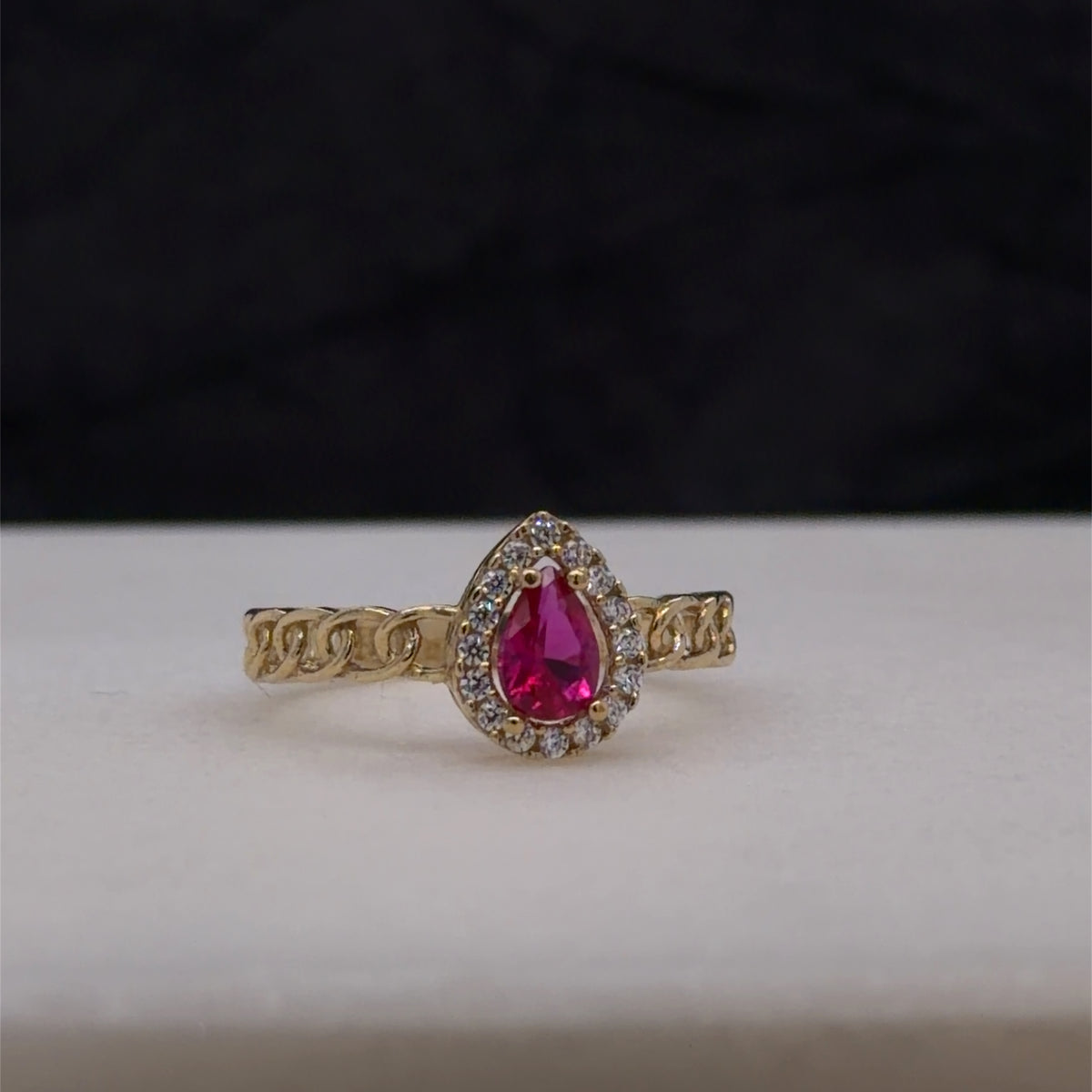 10k anillo cz