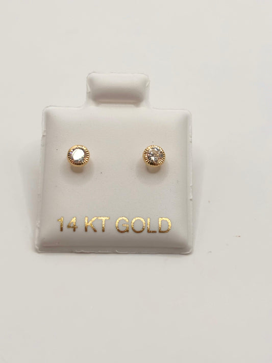 Zirconia earrings 14k