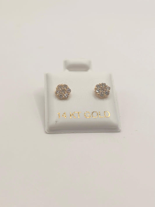 Zirconia earrings 14k