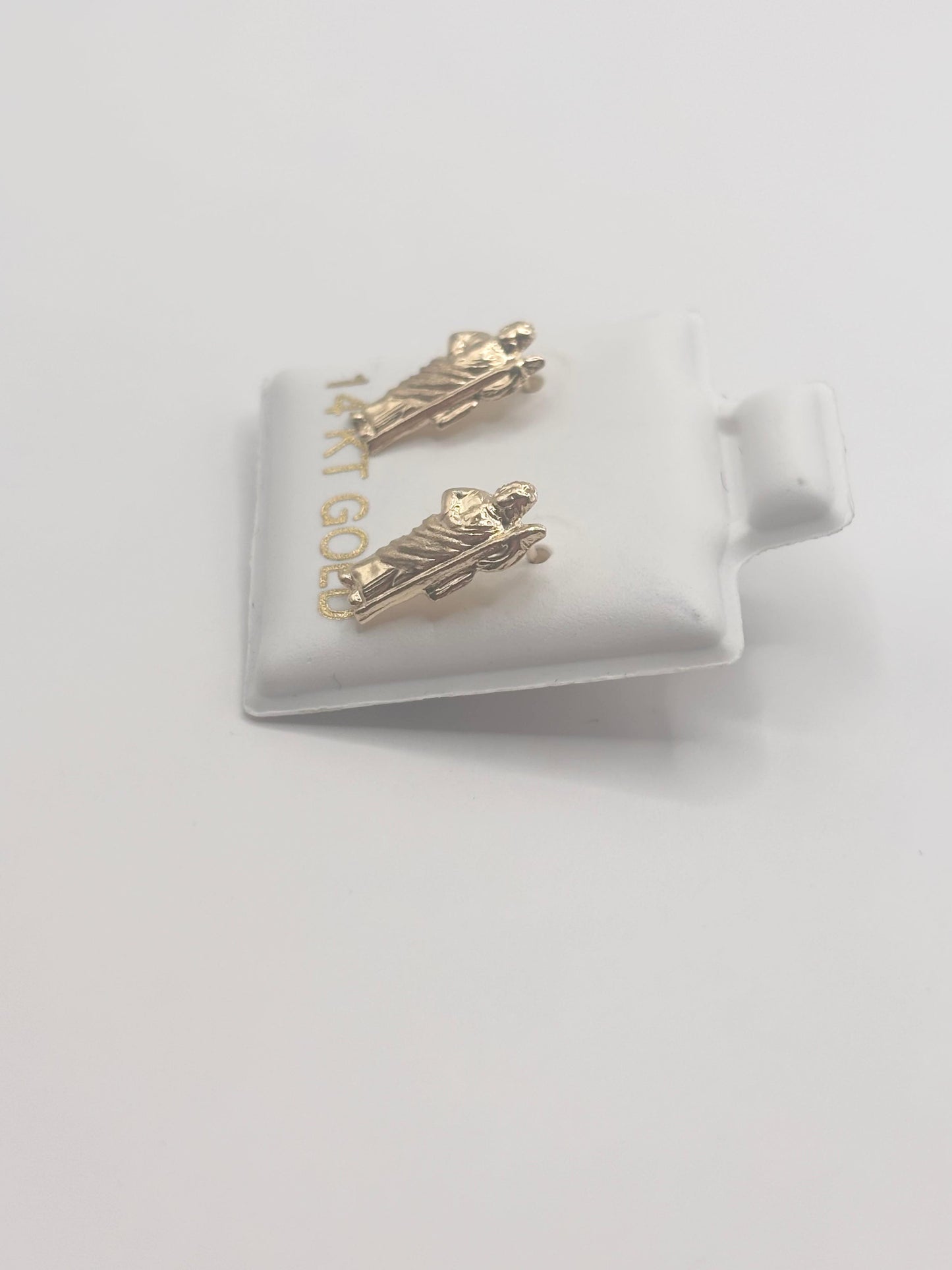 San juditas earrings 14k