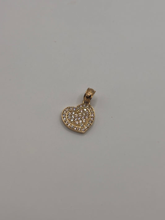 Heart pendant 14k