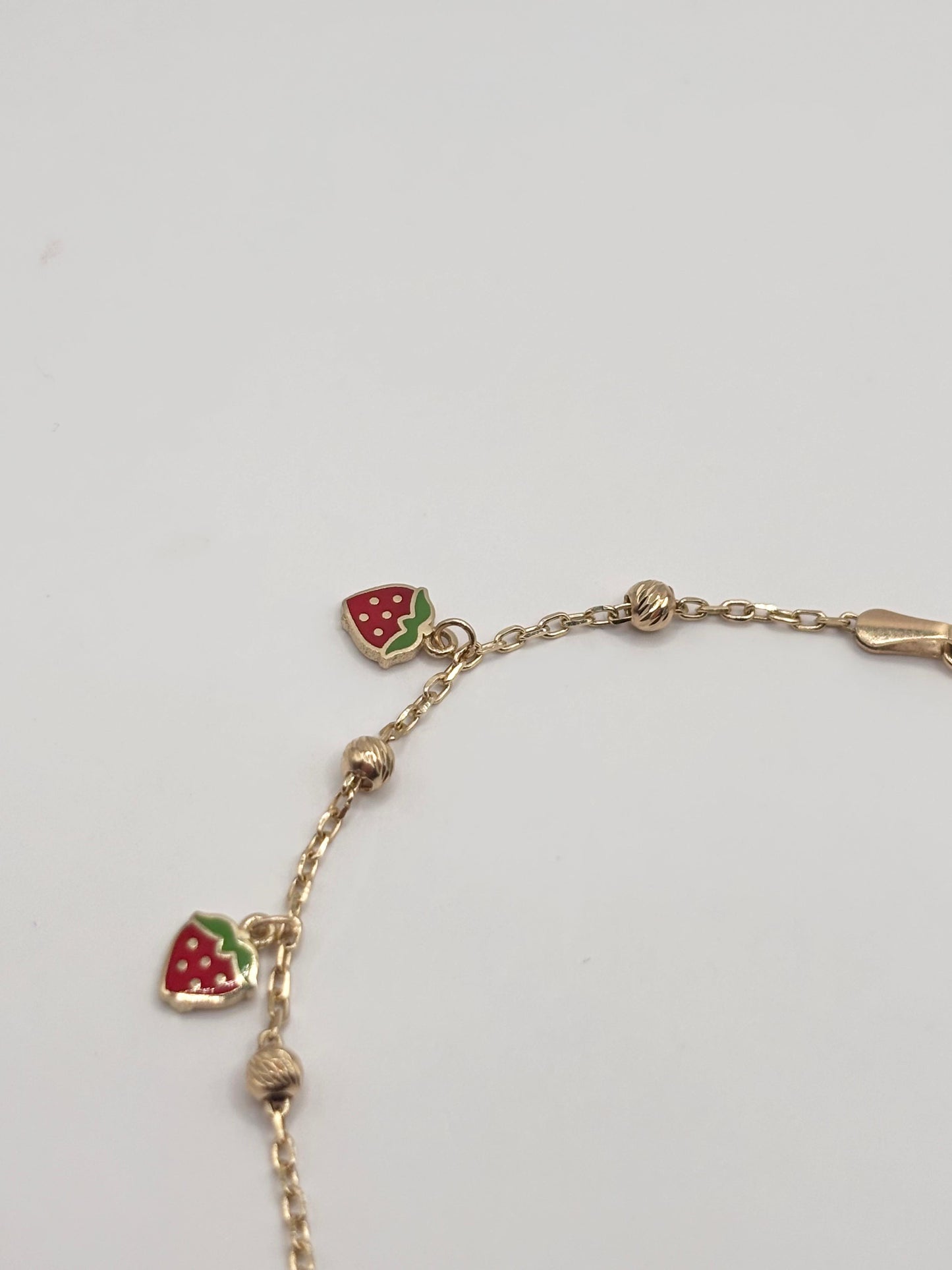 Strawberry bracelet 14k