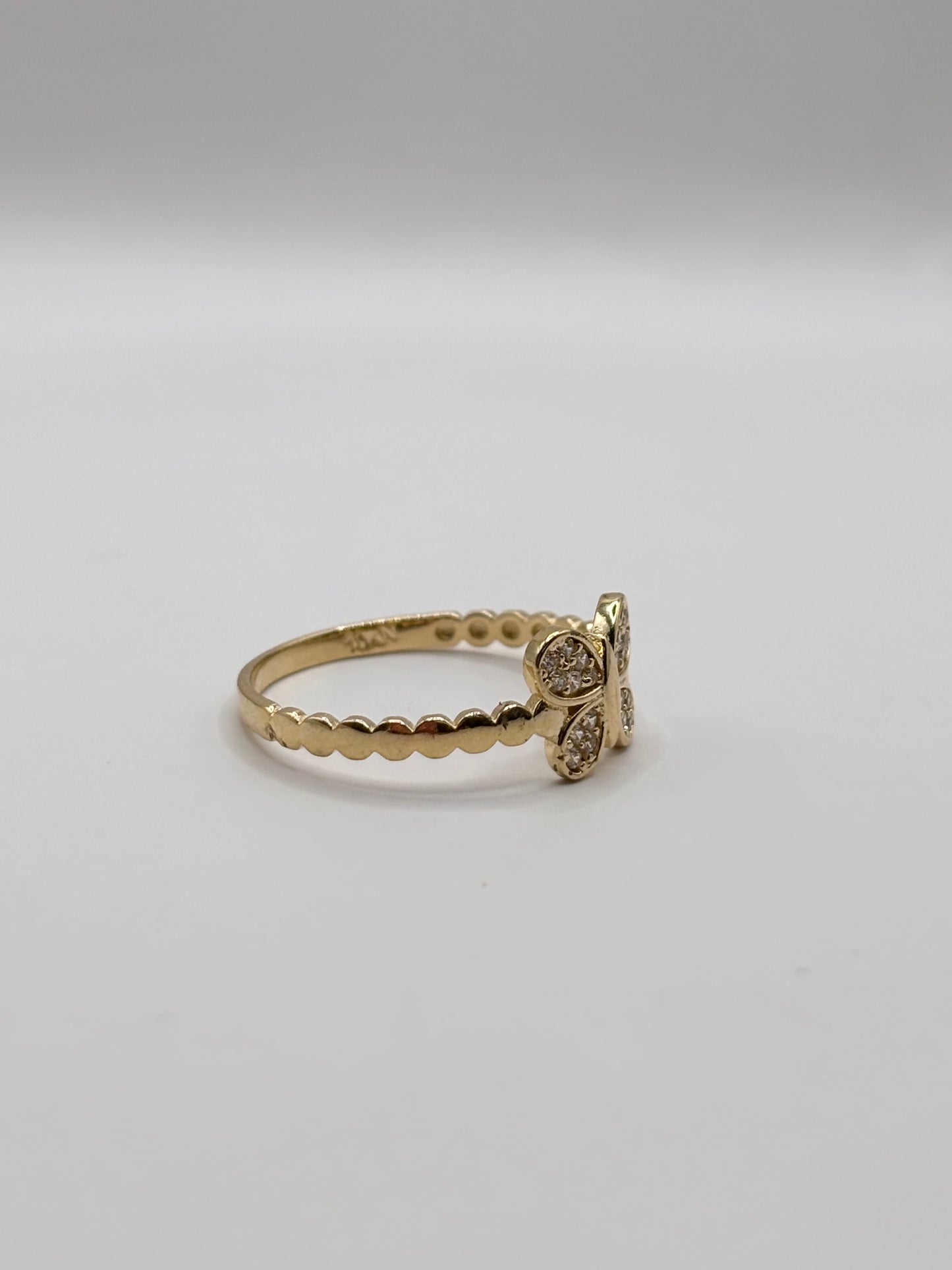 10k  butterfly ring