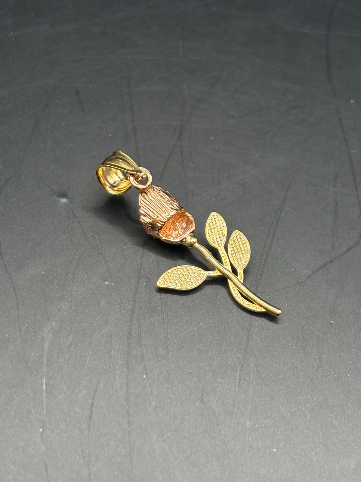 14k flor eterna 3 oros