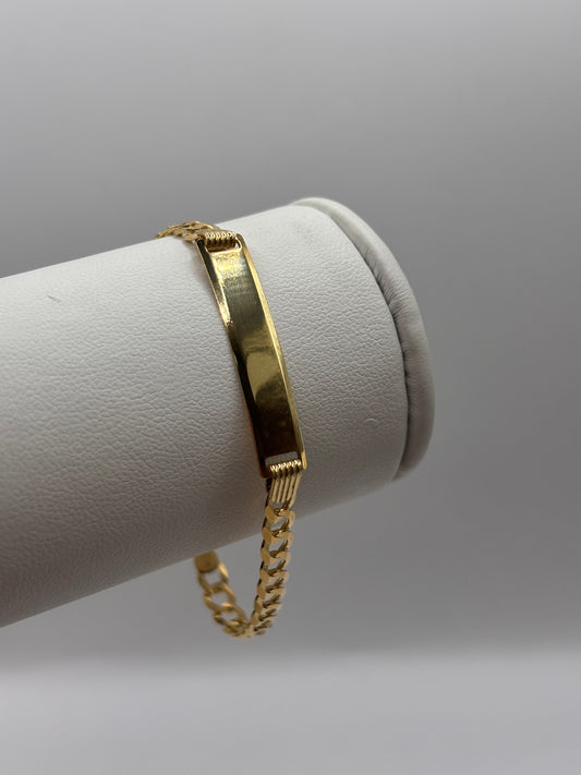 14k baby Cuban bracelet