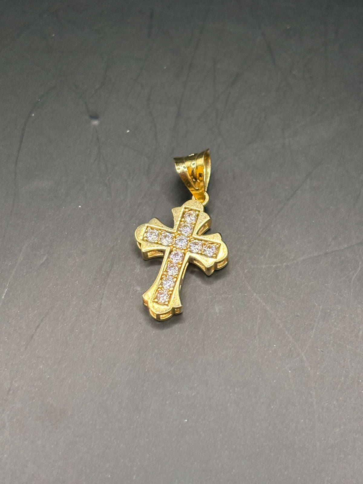 14k cruz doble diseño