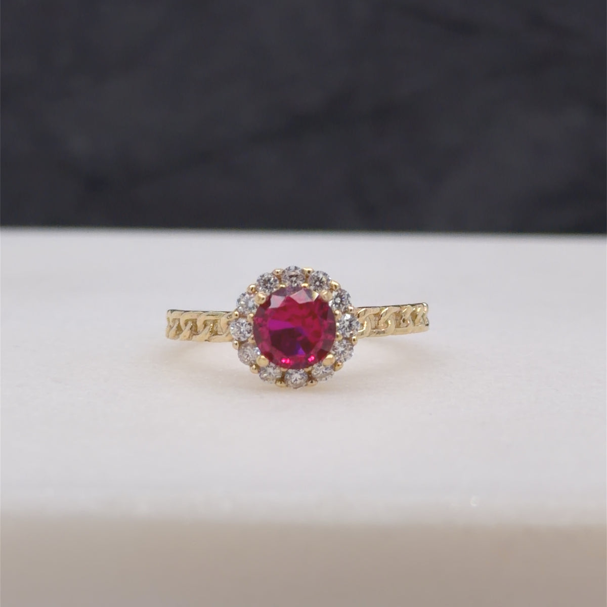 10k piedra roja cz