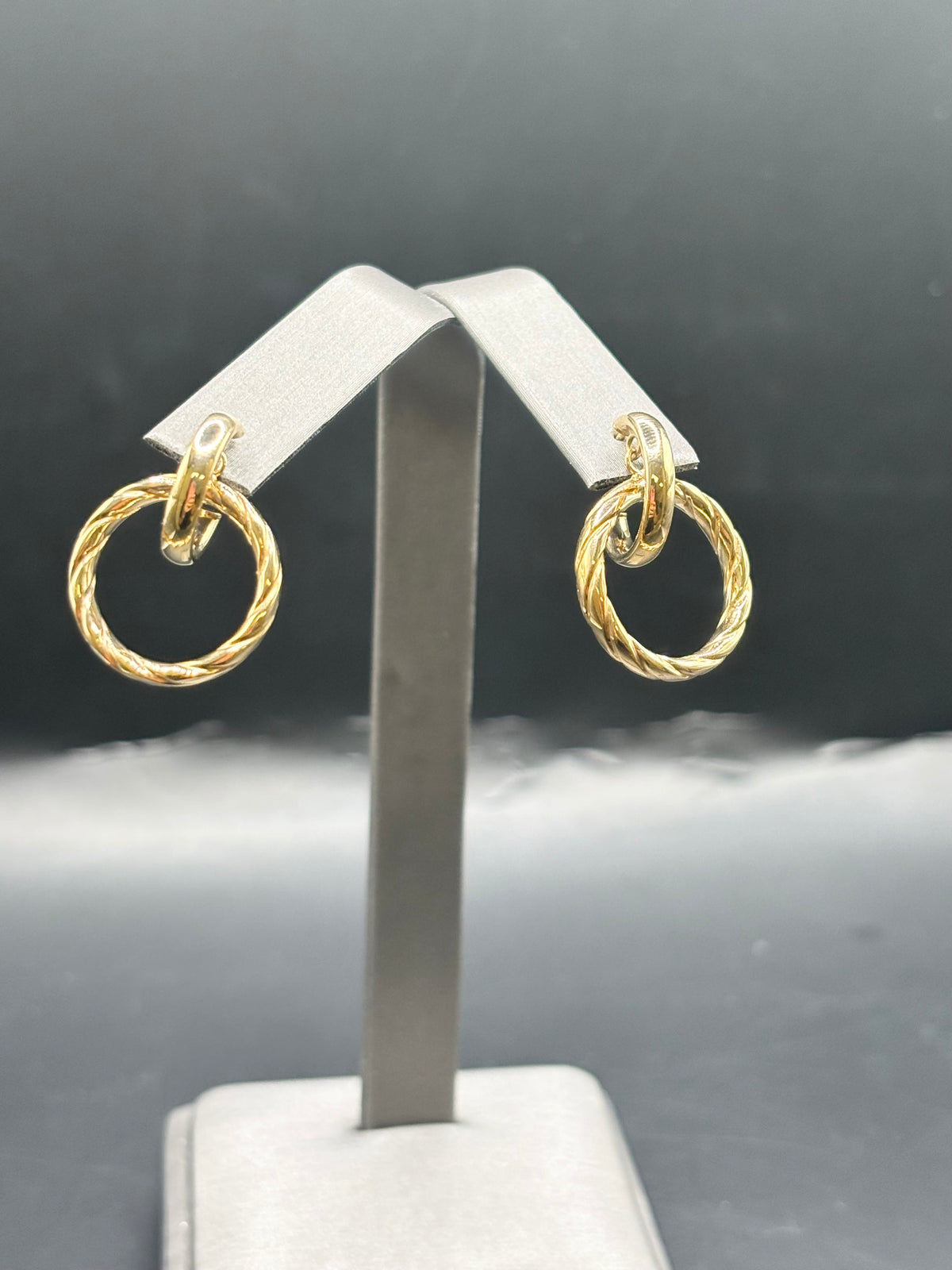10k argollas doble