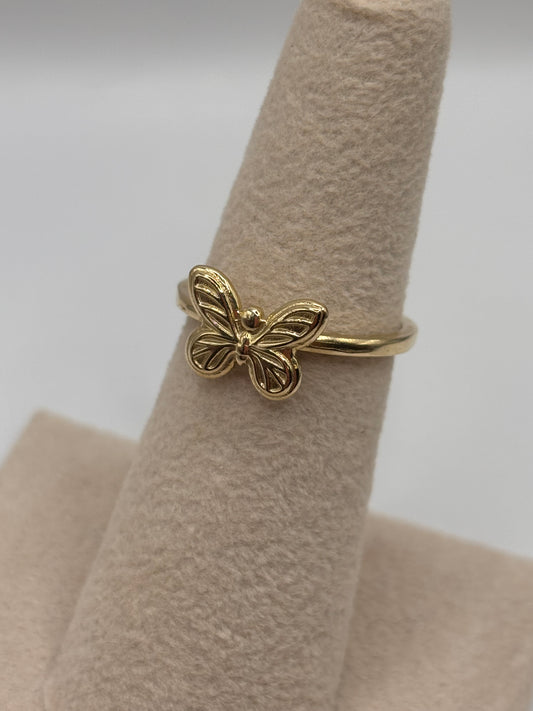 Woman Butterfly ring 10k