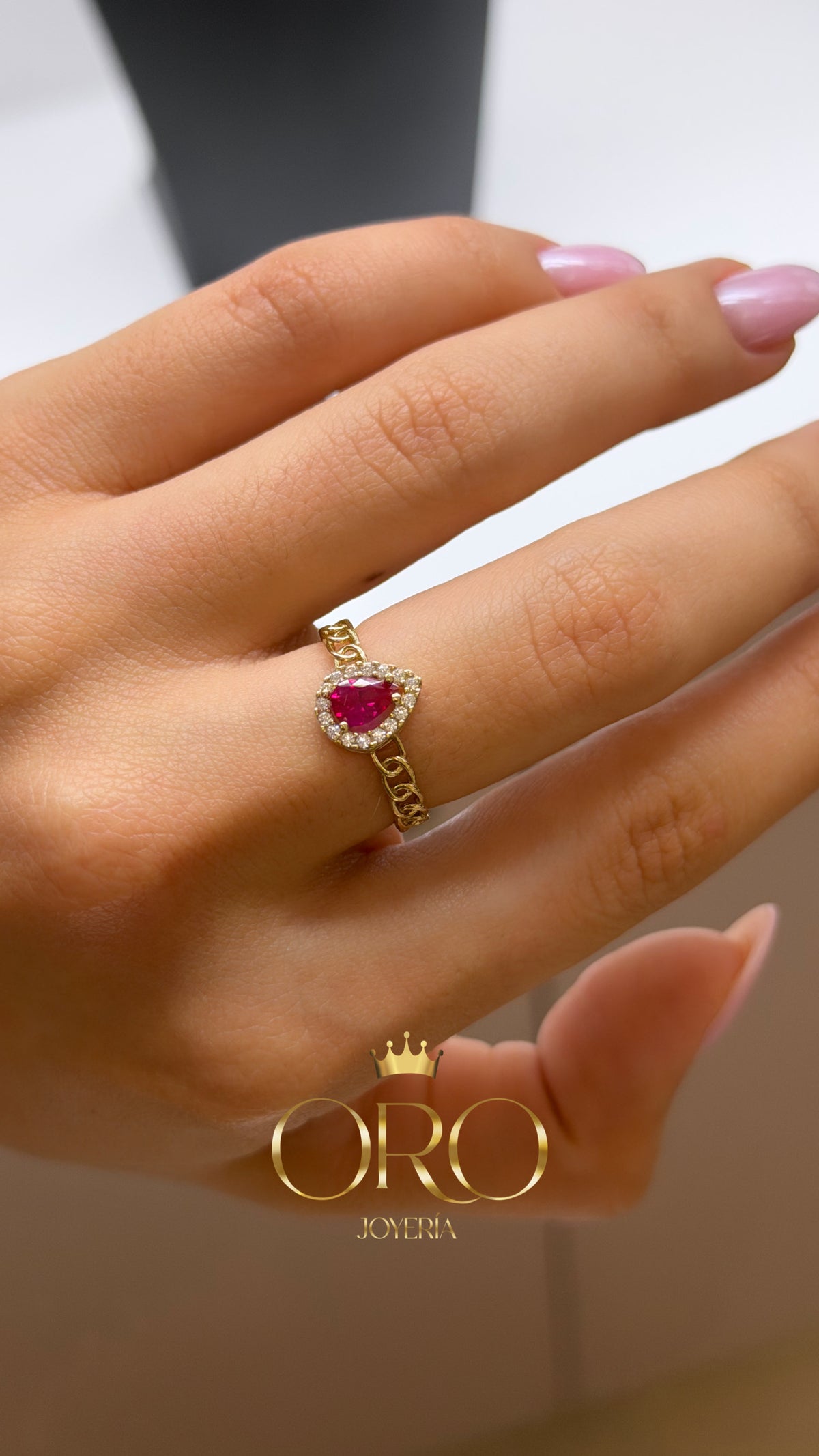 10k anillo cz