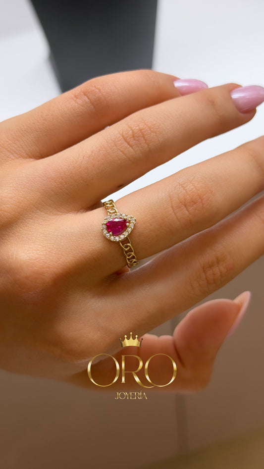 10k anillo cz