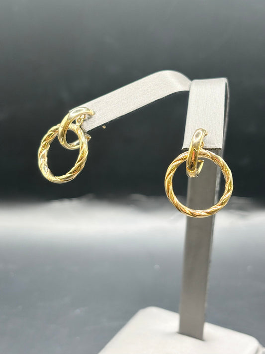 10k argollas doble
