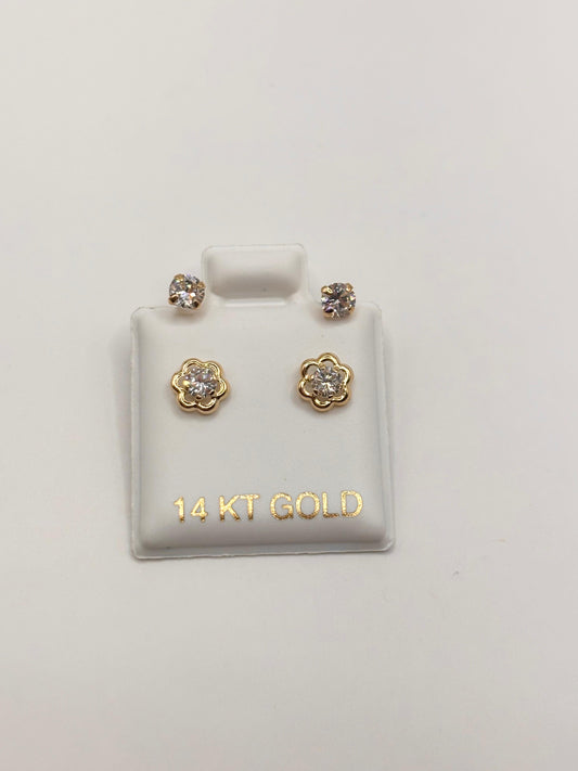 Telephone earrings 14k